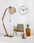 Opviq Beehive JK Lámpara de Mesa de Madera de Pino y Yute
